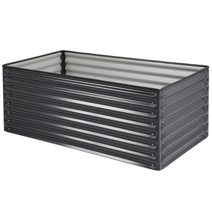 Komplett-Set Pflanzkasten Welle rechteckig 150 x 60 x 60 cm & Regadio Bewässerungssystem